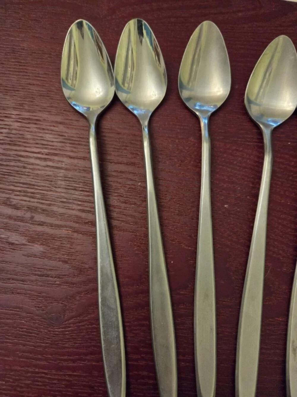 Easterling Rhineland Stainless Flatware Iced Tea Spoon Set 8